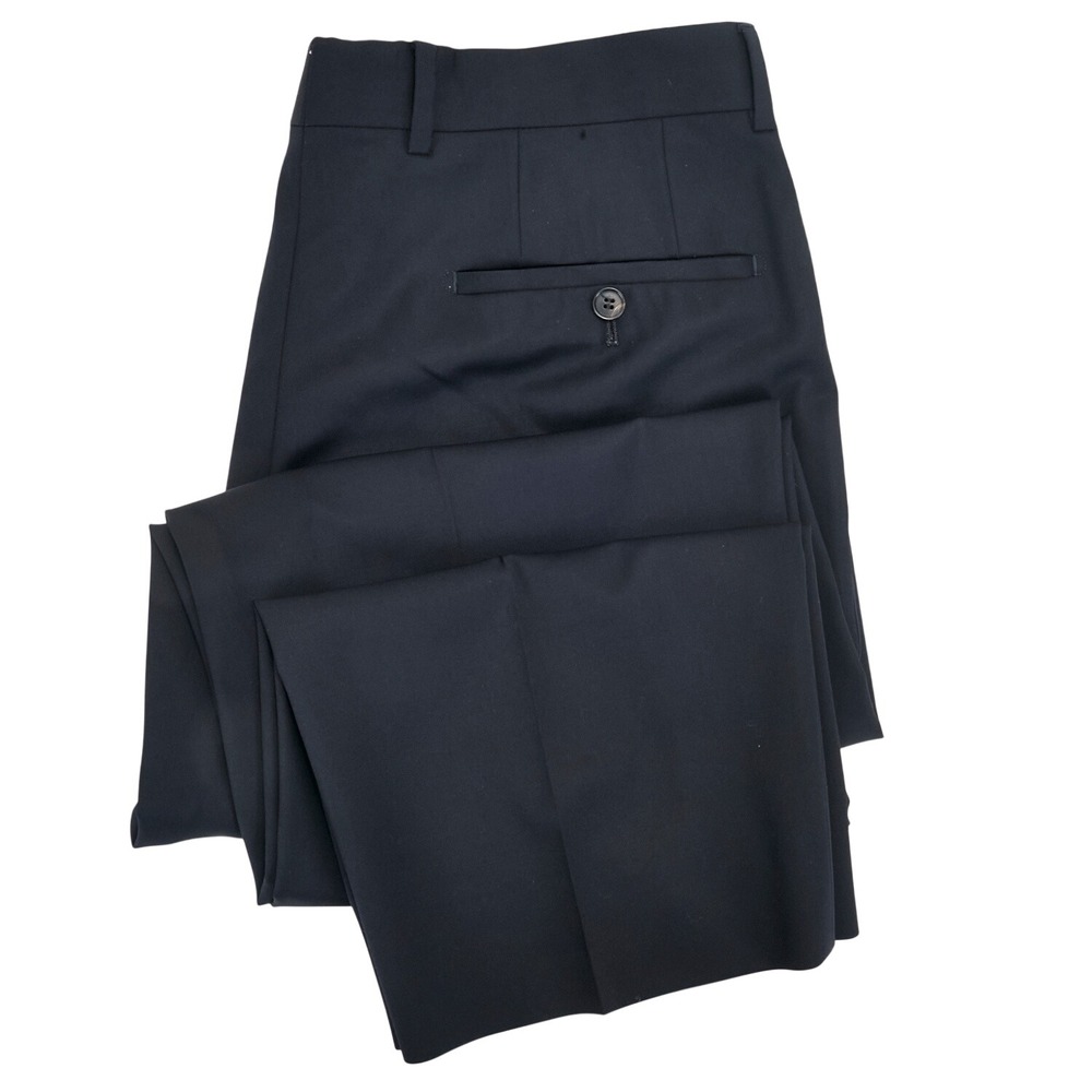 Hugo Boss Dress Pants Mens 36R Navy Blue James Brown US Wool Trousers